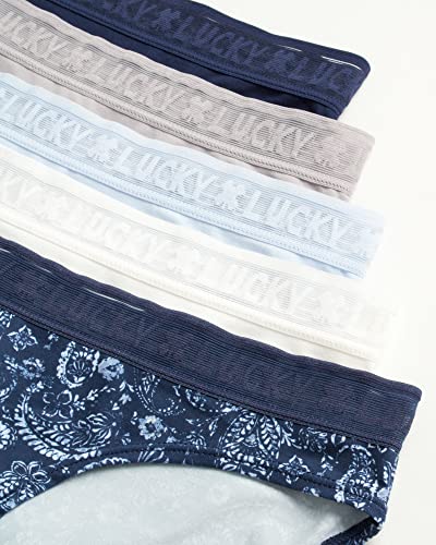 Lucky Brand Women's Underwear - 5 Pack Microfiber Bikini Panties3