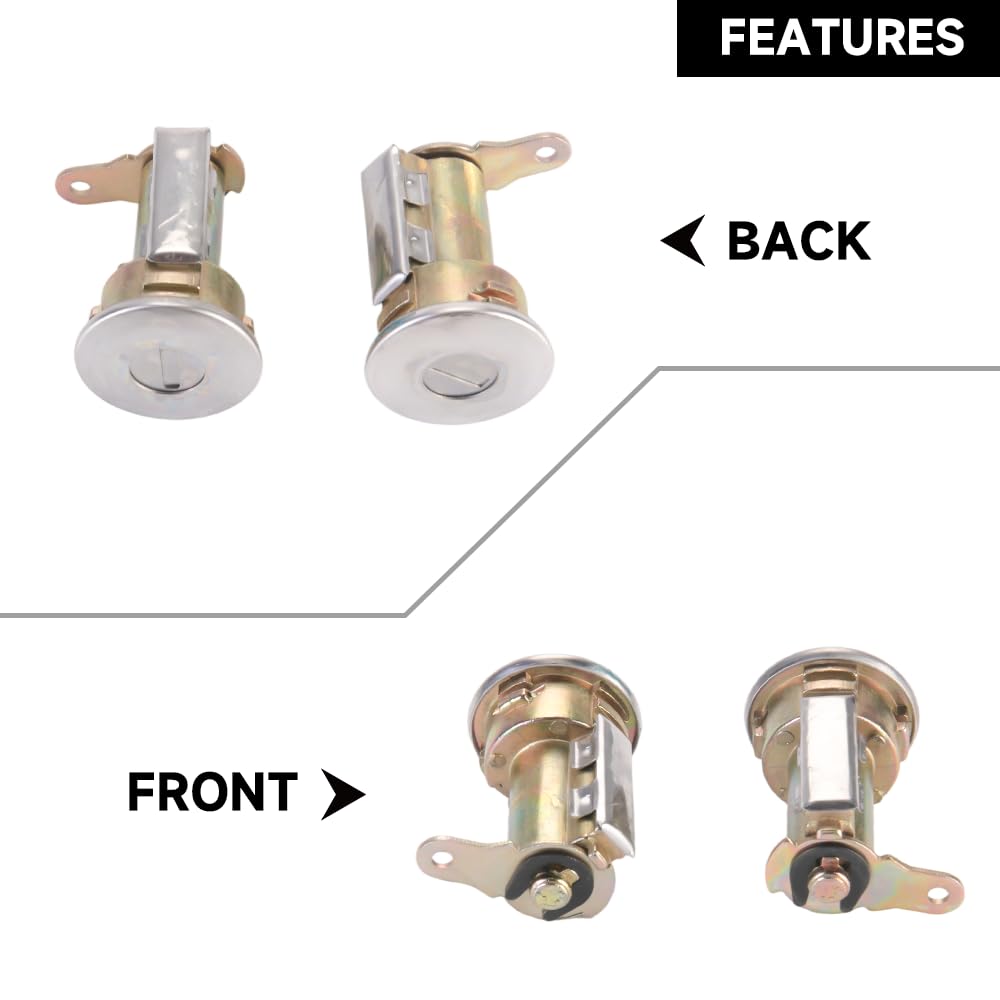 Amazon.com: Yollky Car Door Lock Cylinder with Keys for