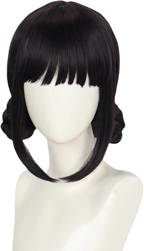 SisiruKou Short Black Women Anime Wig Halloween Cosplay Cost