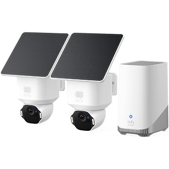 Anker Eufy SoloCam E42 2-Cam Kit | (Outdoor Security Camera) Face Recognition AI Technology, 360&deg; Capture, 8 Million Pixels, 