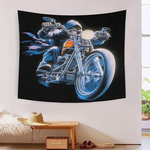 Tapisserie murale Death 3D effet MJFCoin grand format pour salon
