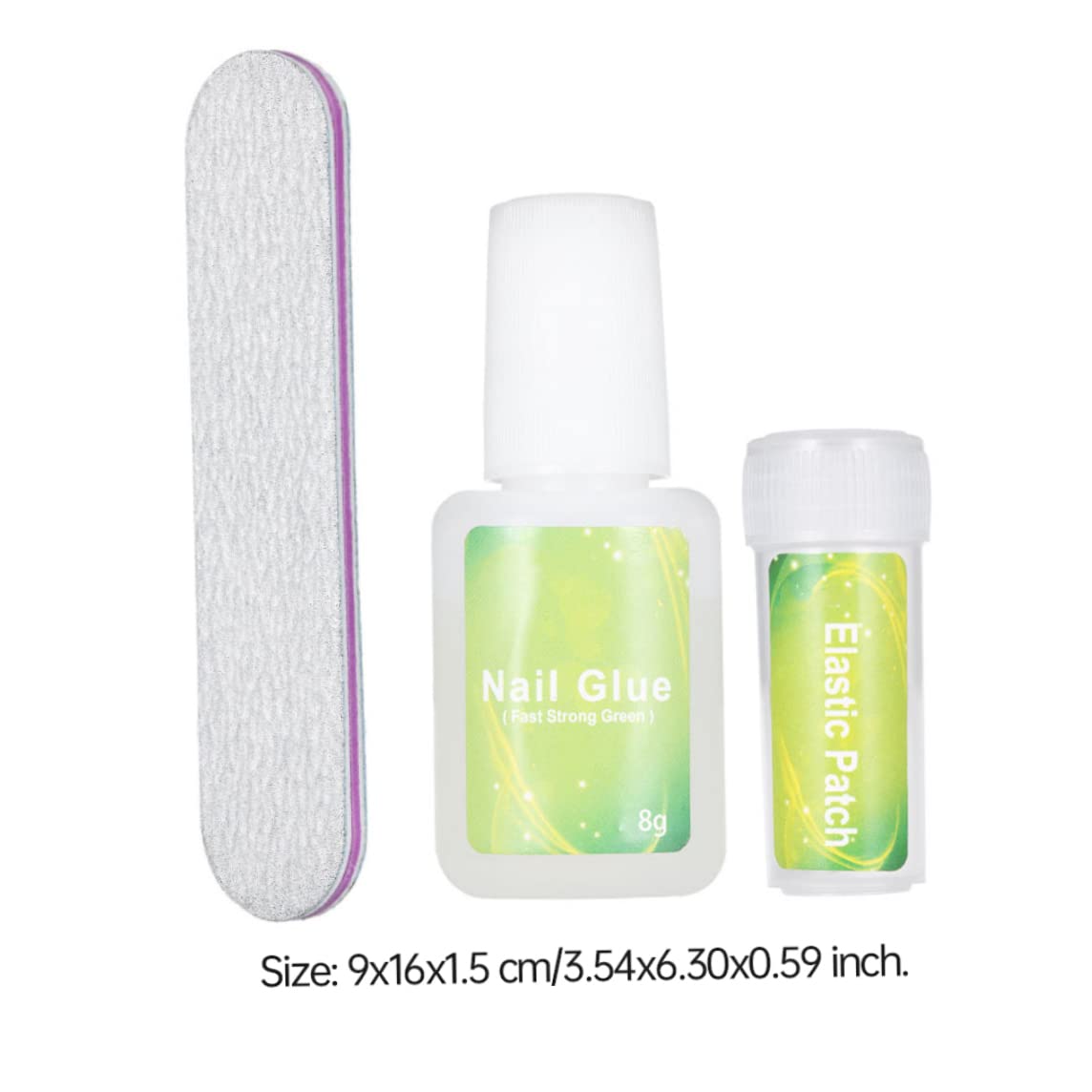 Kit di correzione della patch di unghie dei piedi incarniti elastico patch per chiodi con glu -correzione della file unghie
