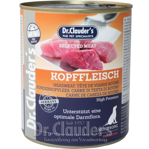 Dr. Clauders Selected Meat Kopffleisch | 6X 800g Hundefutter nass