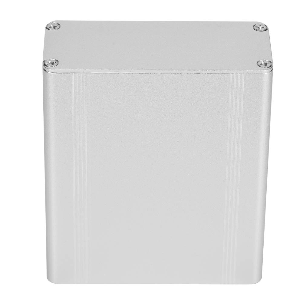 Caja De Aluminio Para Proyectos Electrónicos LANTRO JS - 38x88x100 Mm, Con Placa Frontal, Para Disipación De Calor Y Protección, Color Plata