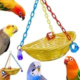 1914 Basket Swing Bonka Bird Toys Bamboo Colorful Chew Swing Hanging Parrot Quaker Parrotlet Budgie