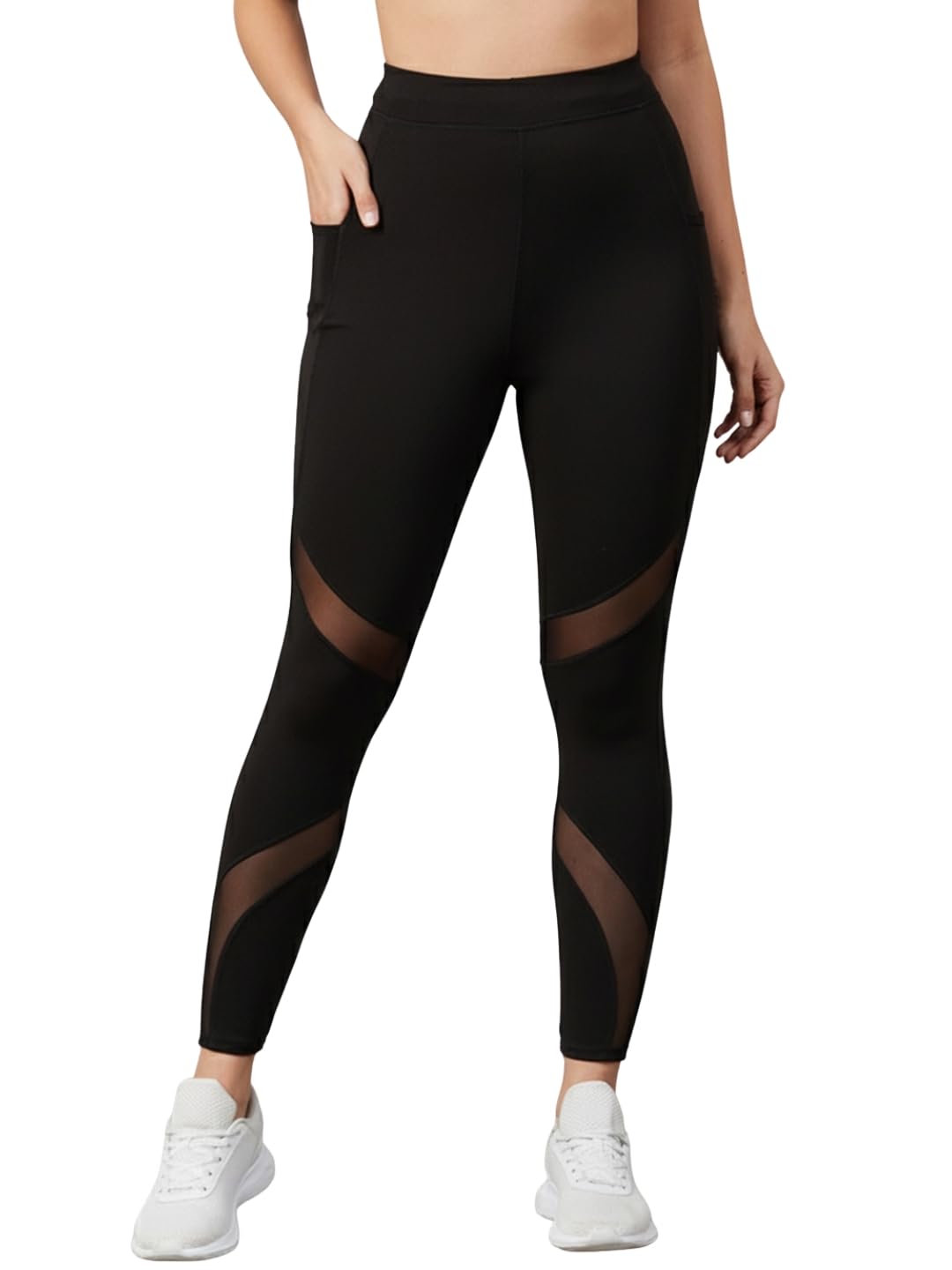 BLINKIN Women’s Stretch Fit Mid Rise Stretchable Gym Pants & Tights Workout with Mesh Insert & Side Pockets (2670) BLINKIN Women’s Stretch Fit Mid Rise Stretchable Gym Pants & Tights Workout with Mesh Insert & Side Pockets (2670)