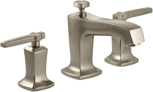 Miniatura 11 de KOHLER K-16232-4-BN Margaux - Grifo de lavabo amplio, níquel cepillado vibrante Vibrant Brushed Nickel,Bronce pulido vibrante,Dorado