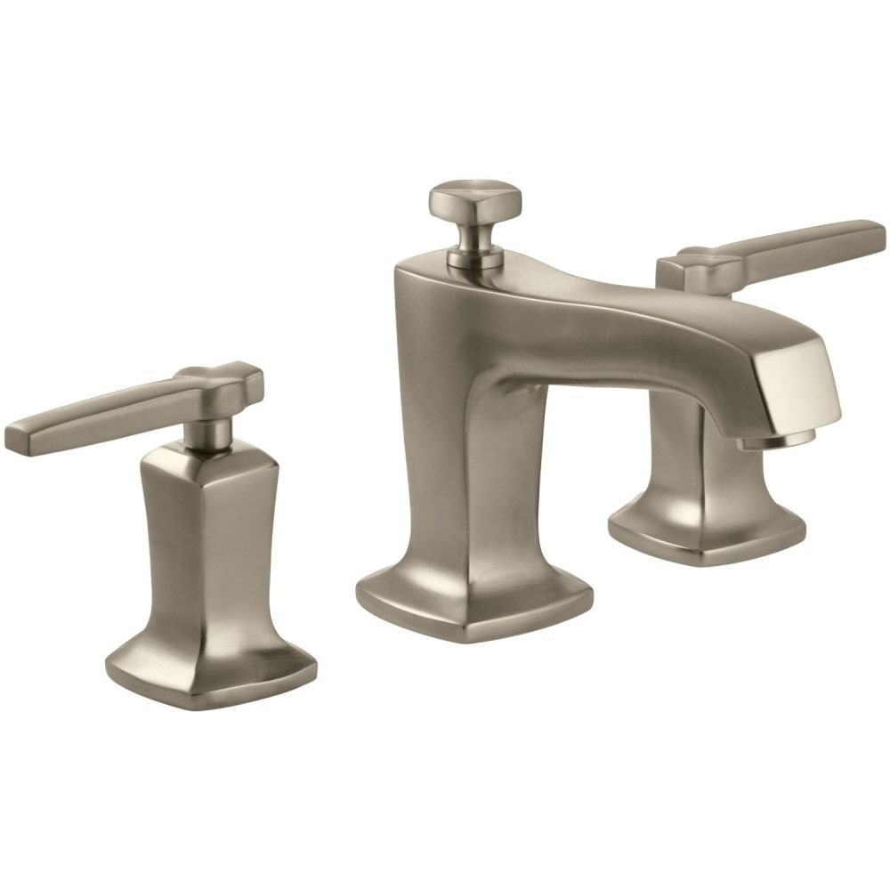 Kohler 16232-4-BV Margaux Widespread Sink Faucet with Lever Handles Vibrant Brushed Bronze