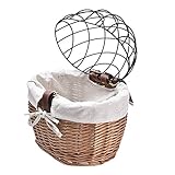 ✔ Kein Werkzeug erforderlich: Zwei verstellbare Lederriemen auf der Rückseite des Korbs sorgen dafür, dass Ihr Korb für maximale Tragfähigkeit fest am Lenker befestigt ist. Schnallen Sie den Gurt direkt am Lenker an. einfach zu installieren.