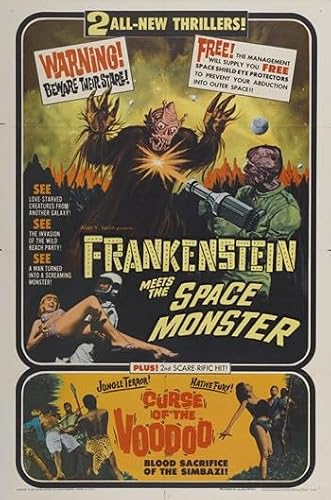 Frankenstein Meets the Space Monster Movie Poster (11 x 17)