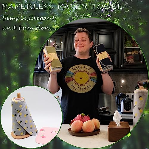 image for 通用 Paperless Towels Roll Washable Cotton Cloth, Reusable Paper Tow