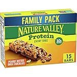 Nature Valley Chewy Granola Bars, Protein, Peanut Butter Dark Chocolate, 15 bars, 21.3 OZ