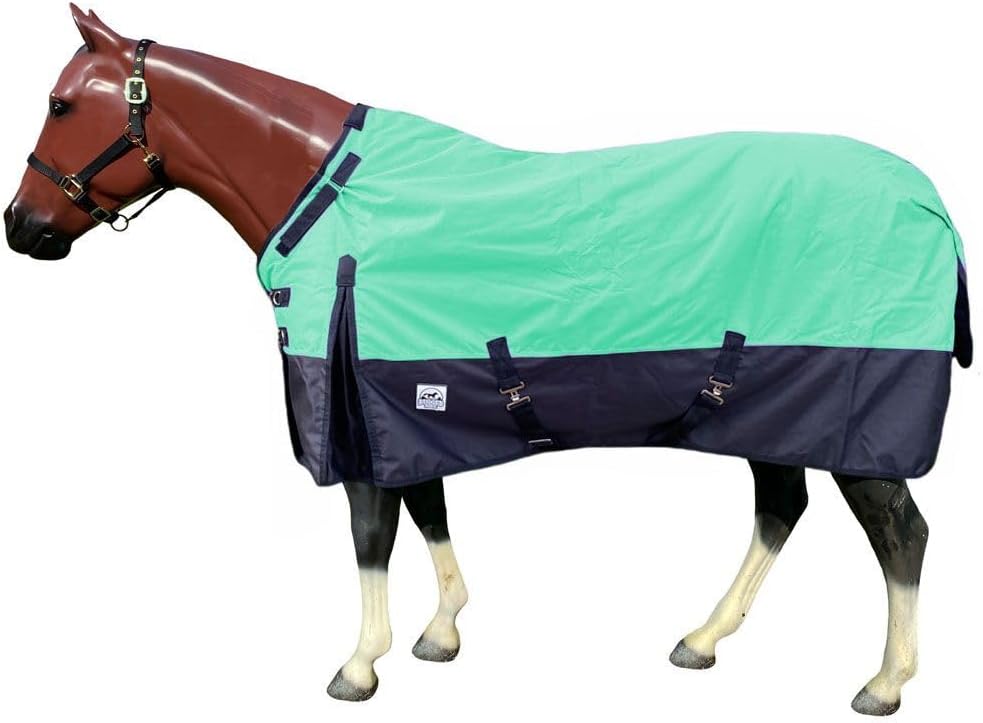 1200 Denier Mid Weight Waterproof Turnout Blanket w/Adjustable Neck - 200 gram Fill