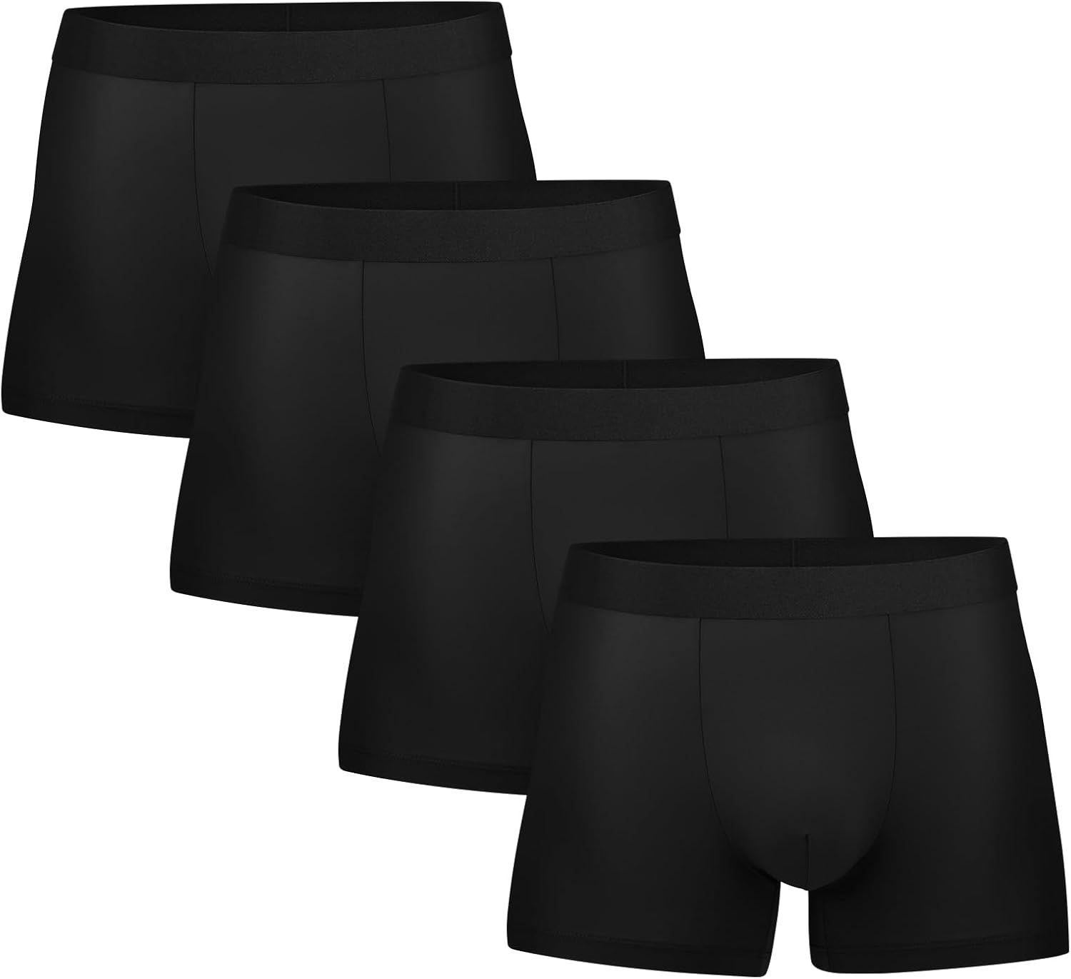 5Mayi Mens Underwear Boxer Briefs Short Leg Athletic Trunks Underwear for Men Pack No Fly