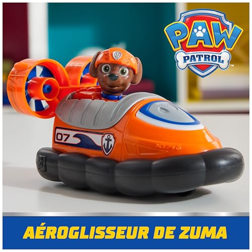 Paw Patrol - Pat Patrouille - Véhicule Figurine Zuma - Voiture Figurine À Collectionner - Pat Patrouille Véhicule - Plastique Recyclé - Voiture Enfant - Jouet Enfant 3 Ans Et +