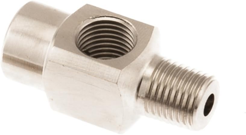 ARB 0740106 Air Line Adapter Fitting 3 Way 1/4 in. NPT Tee Piece w/One Male Two Female Ports Spanner Size 19mm Nickel Plated Brass 2 Pack Air Line Adapter Fitting