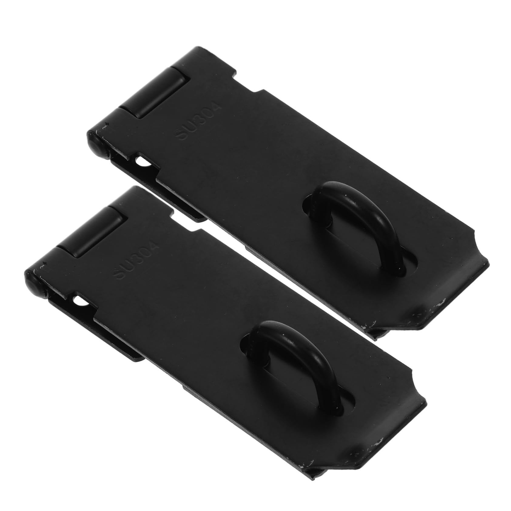 HOMOCONO Fence Gate Latch Hardware Set 2 Pack Padlock Latch for Barn Door Door Security