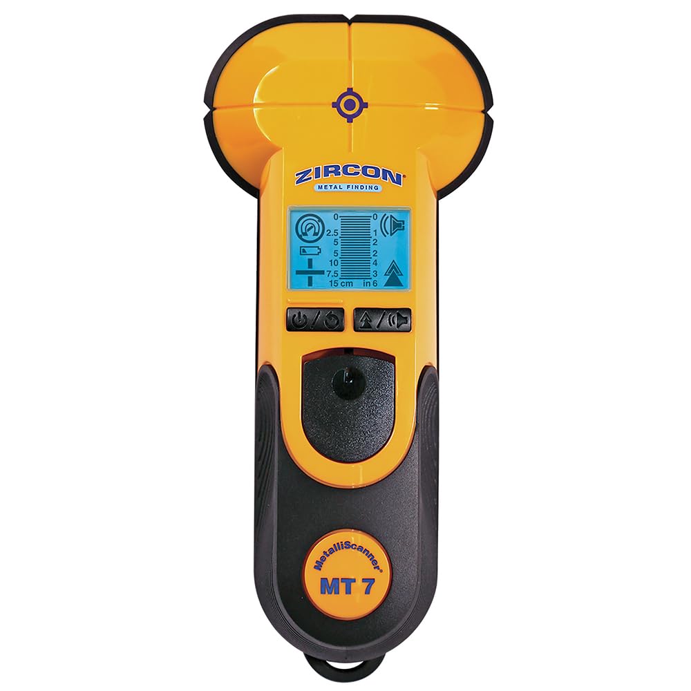 Photo 1 of Zircon MetalliScanner MT7 Concrete and Wall Metal Detector – DeepScan Metal Locator for Rebar, Pipes, and Hidden Objects up to 6 in. Deep with LCD Readout and Pivoting Handle