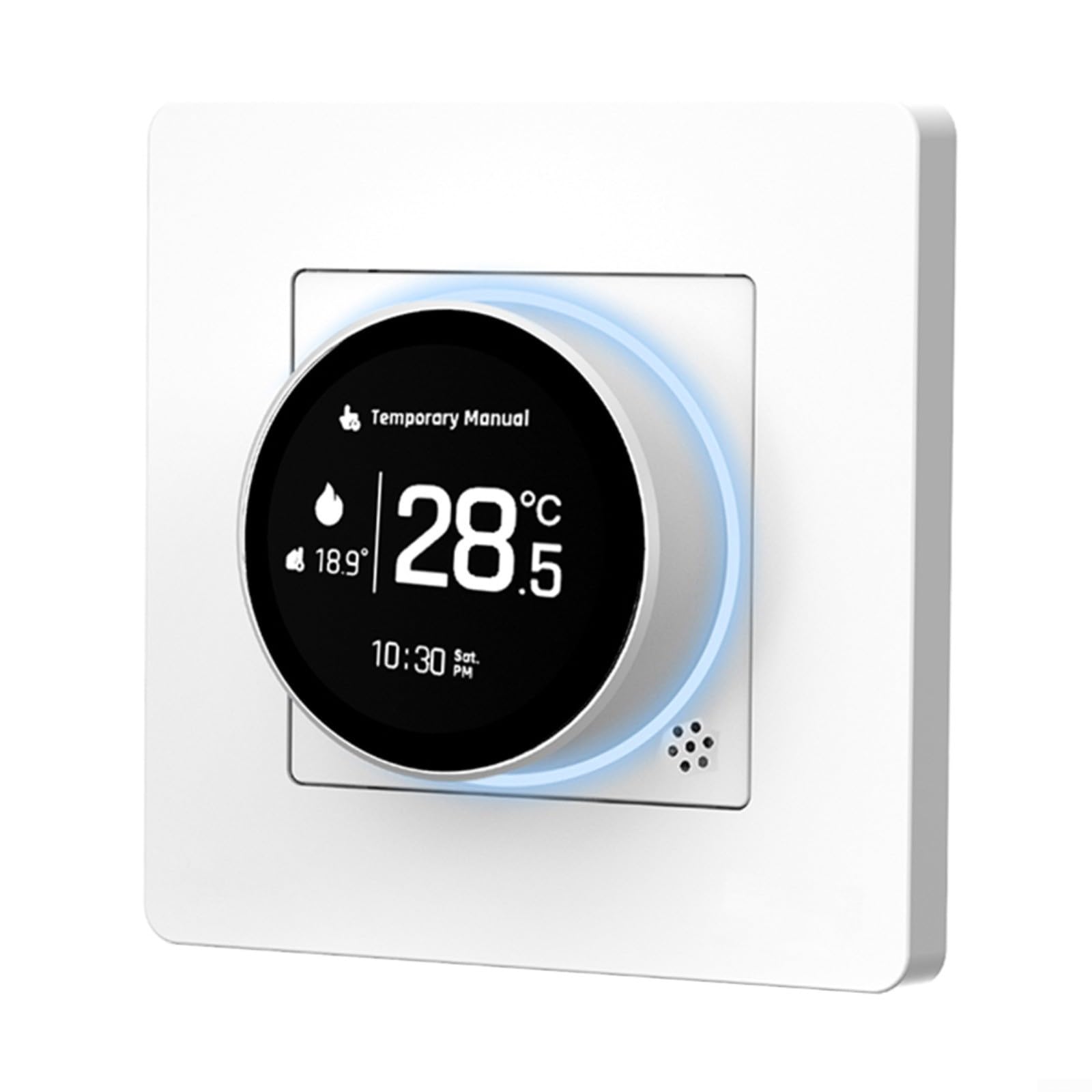 Thermostat programmable smart knob avec écran TFT 1,82 pouces et verre trempé pour chaudière