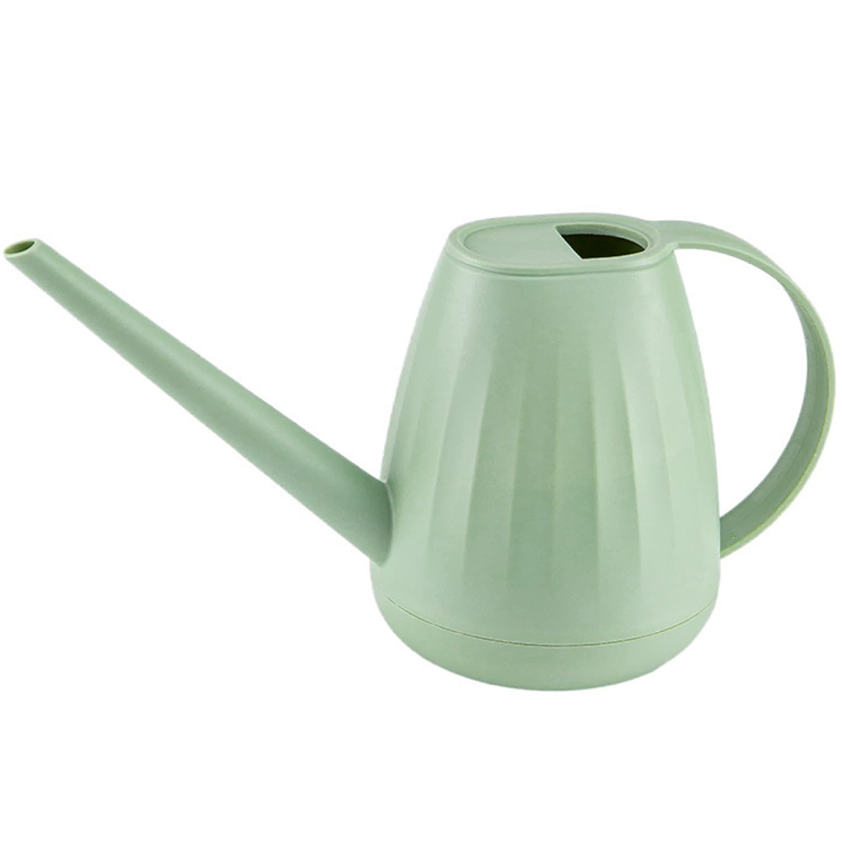 Arrosoir d'intérieur 2 L en plastique vert avec un bec long pour l'entretien des fleurs