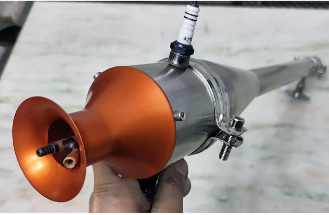 Pulse Jet Engine Kit That Works, Medium Valve-Controlled Airplane Engine, Metal Engine Physical Experiment Kits for Adults