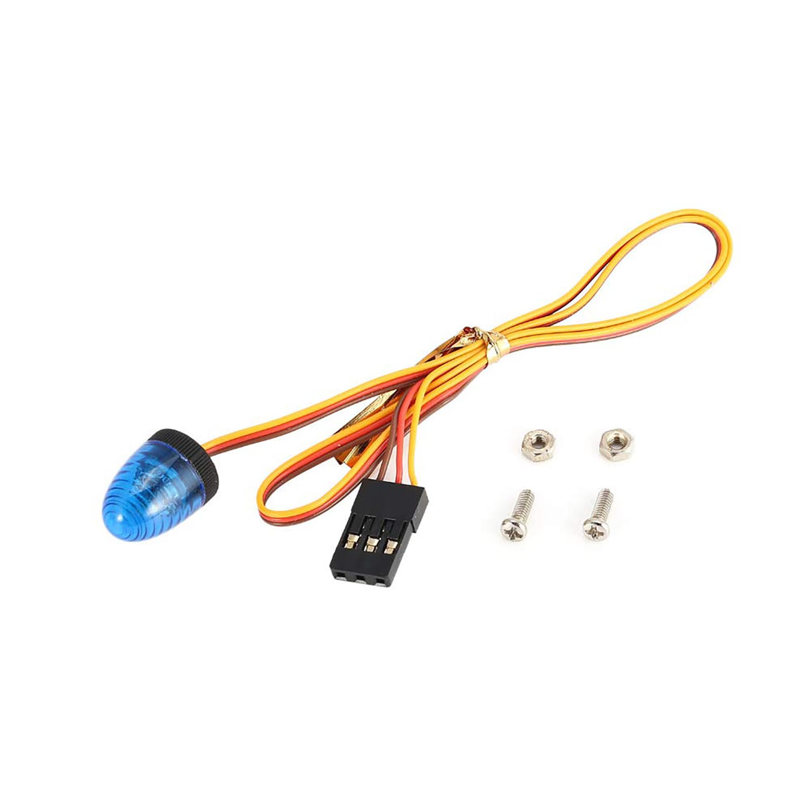 KINGCOO Lampe Stroboscopique RC – Rotation 360°, 5 Modes, 4,8-6V – Pour Voiture 1/8 1/10 1/12 1/14 1/16, Police Pompier Ambulance