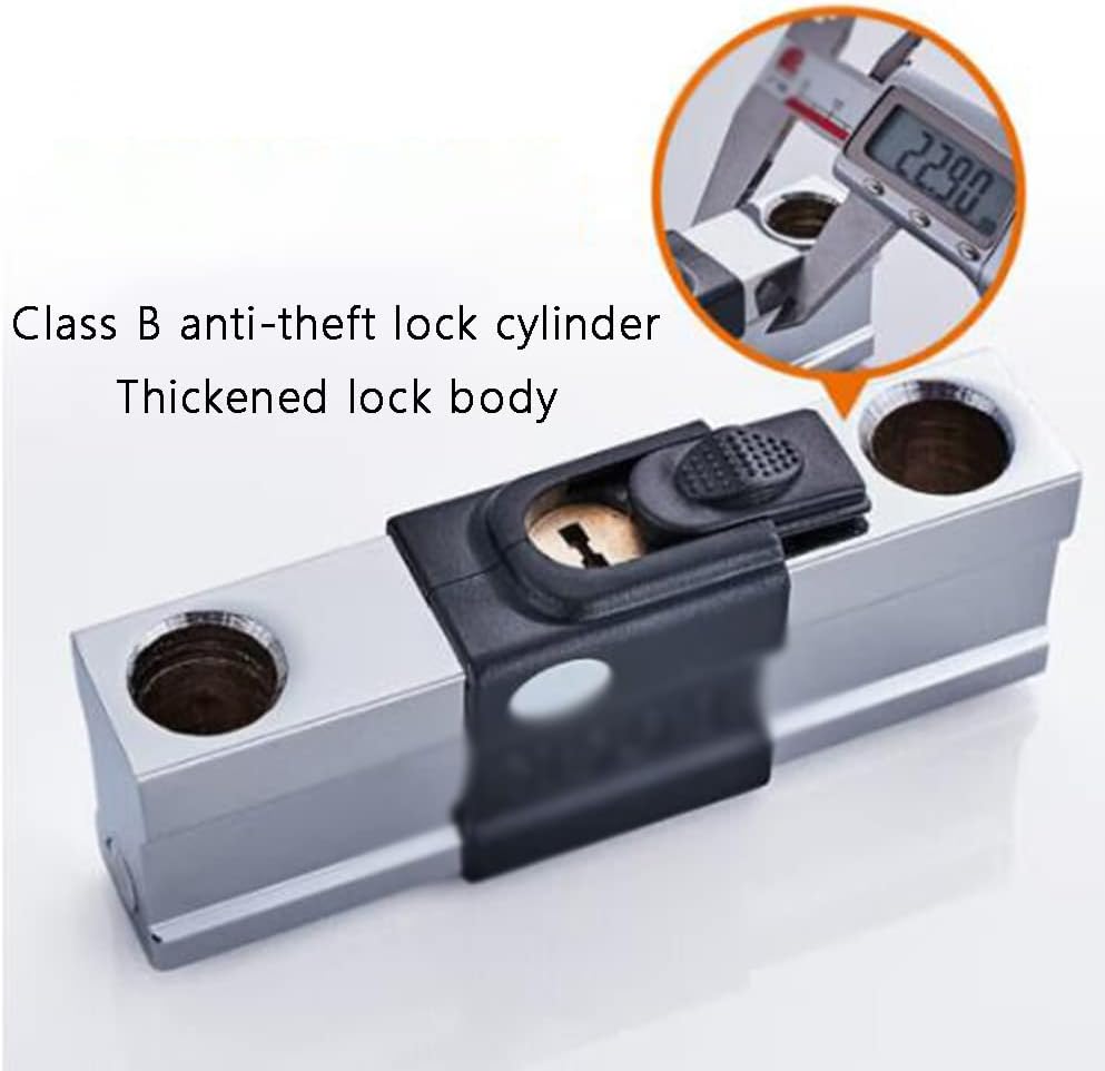 Heavy-Duty U-Shaped Lock, Double-Open, Glass Door Lock, Resistant to Shearing and Prying, Office, Motorcycle, Bicycle U-Locks