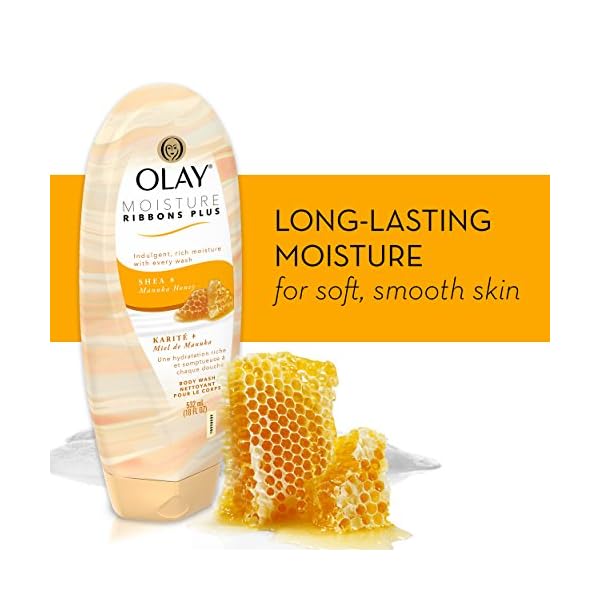 Body-Wash-by-Olay-Moisture-Ribbons-Plus-Shea-Manuka-Honey-Body-Wash-18-fl-oz-Pack-of-4 Olay Body Wash, Moisture Ribbons Plus Shea + Manuka Honey Body Wash, 18 fl oz (Pack of 4)