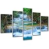 De Horizon van New York Foto Canvas | Maat: 120x80 cm | Wanddecoraties | Kunstdruk | Volledig gemonteerd