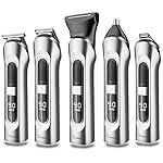 Hatteker Beard Trimmer for Men Hair Clipper Cordless Mustache Nose Trimmer Body Groomer Hair Cutting Kit Precision…