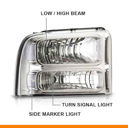 Image of G-PLUS Headlights Assembly Fit Ford F250 F350 Super Duty 2005 2006 2007