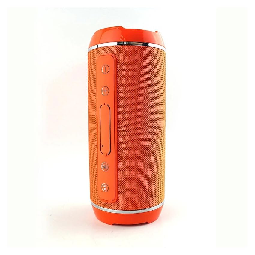PRENDELUZ Enceinte Portable sans Fil Bluetooth Radio Lecteur de Carte Micro SD, Orange