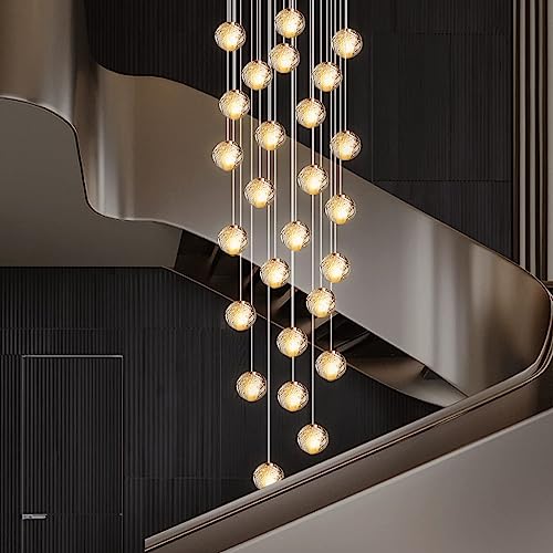 KJLARS Suspensiones LED Contemporáneo Colgante Lámpara Altura Ajustable Candelabros Adecuado para Salón Mesa Comedor Escalera Dormitorio Lámparas de techo Lámpara colgante 26 luces-rectángulo