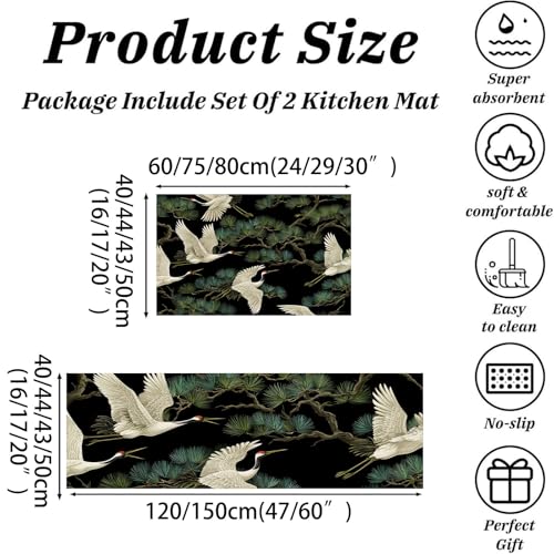 Alfombrilla de antifatiga lavable que protege tus suelos con estilo oriental 5