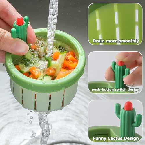 Colador para Fregadero de Cocina con Diseño Cactus Verde miniatura 5
