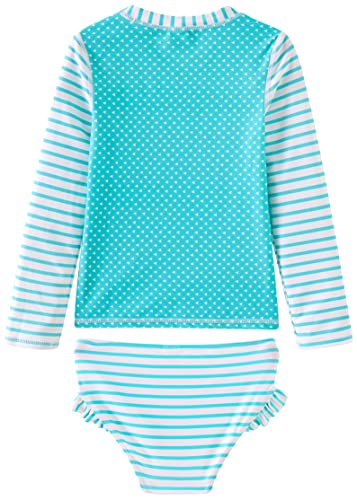 Image of UMELOK Toddler and Little Girls Rash Guard Sets with Bikini Bottoms Swimwear