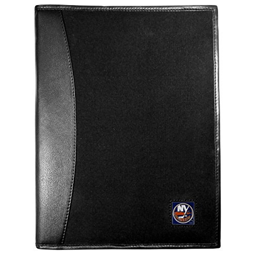 Siskiyou Sports NHL New York Islanders Leather and Canvas Padfolio, Black