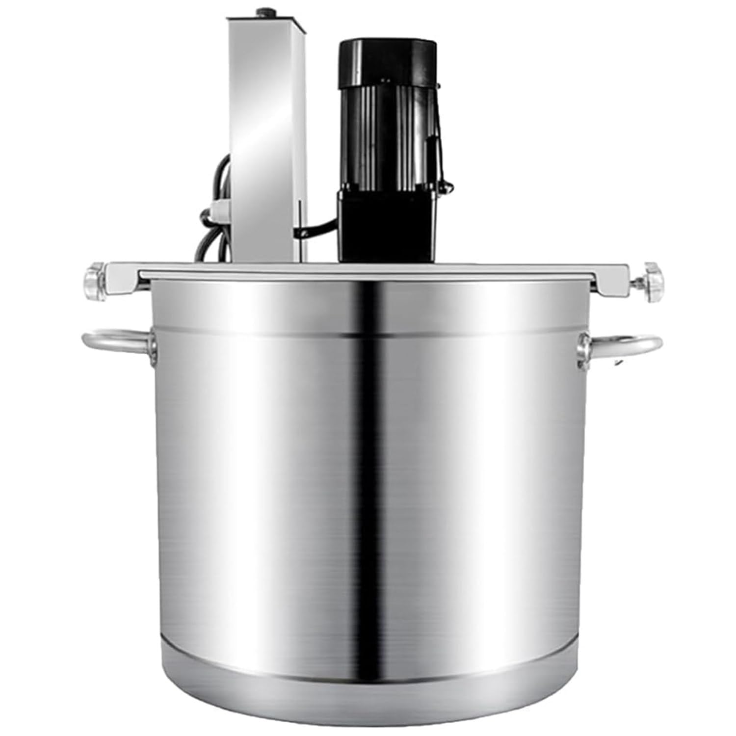 SENJINGHUA Electric Mixer Machine for Jam Sauce,Food Mixer Pot Stirrer Mixer,Automatic Cooking Machine Adjustable Stirring Speed,Commercial Pot Seasoning Bottom Soup Sauce Stirrer for Making Jam,40L