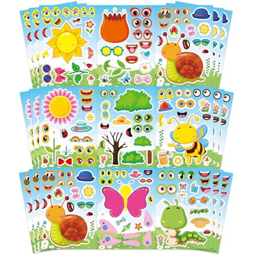 Image of 24 Sheets Make Your Own Stickers, Creative Game Stickers for Kid Toddlers