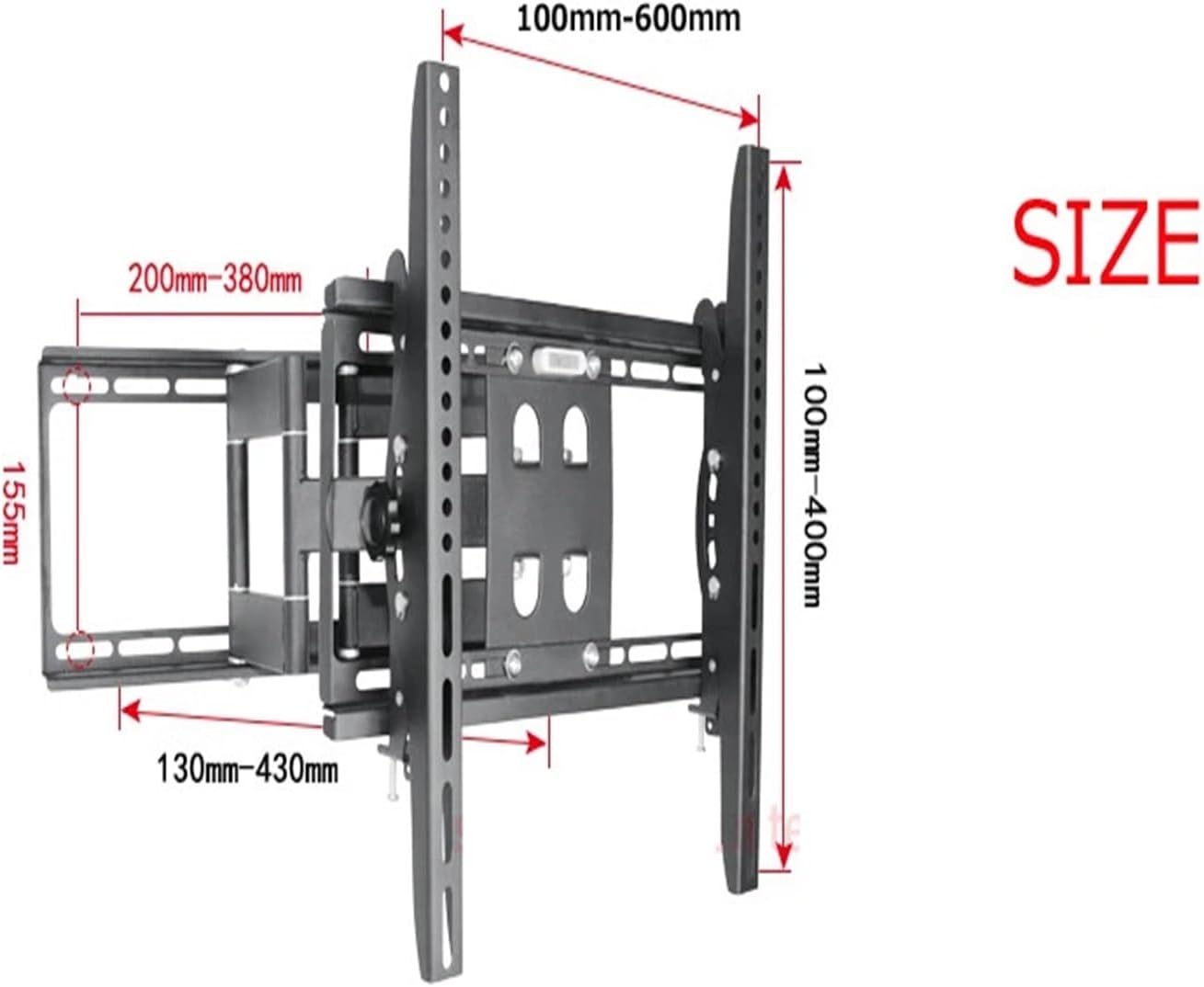 DL-D-10T 30"-65" 60" 孔距 600X400 60kg Full Motion 6 Arm Adjustable TV Stand LCD Wall Mount LED Bracket Swivel