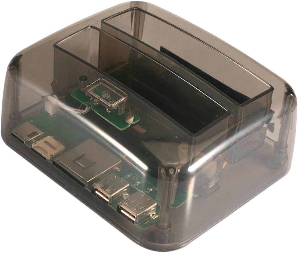 jojofuny 1pc Dual-Disk Hard Disk Base Reader USB for Drives Hard Drive Reader Compatible Black External Case