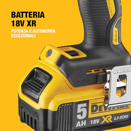 DEWALT Trapano avvitatore a percussione senza spazzole 18V XR, 2 X 5Ah, DCD796P2-QW - 8
