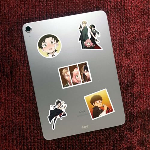 Image of 50+PCS Anime Spy X Family Stickers - Waterproof Vinyl Stickers for Laptop, Phone, Guitar & More | Anya, Loid, Yor, Fun Anime Collection