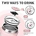 TOURIT 40 oz Tumbler with Handle and Straw, 3 in 1 Sip-All-Way Lid Insulated Tumblers, Reusable Stainless Steel Water Bottle for Keep Cold 34Hs or Hot 10Hs, Gifts for Women Men, Pink