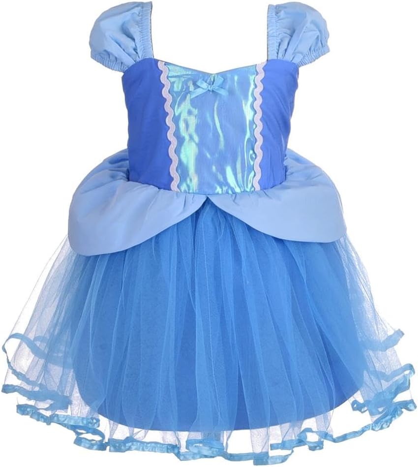 Princess Costumes Toddler Birthday Halloween Party Dress Up for Baby Toddler Girls 3 Months to 6 Years