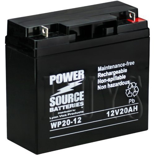 WP20-12 Sealed AGM 12v 20 ah Battery replaces PS-12200 NB, LC-P1220P, LC-X1220P, LC-XC221P, WP20-12ie, WP20-12E, WP20-12U, 6-DZM-20, 6-DFM-20, RBC39, BP20-12, EVP20-12, GP12200, 6-GFM-20, CB20-12, TEV12210, EV12200, M20-12 SLD M, ES20-12C, WKDC12-20NB, NP20-12, PT2012