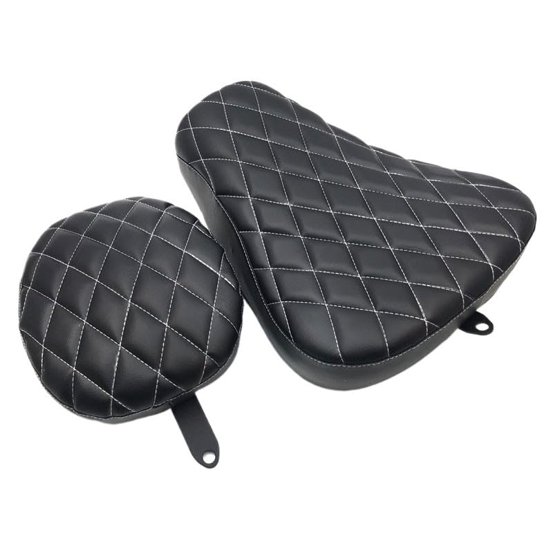 Cojín de cuero para asiento trasero de moto Sportster XL883 XL1200