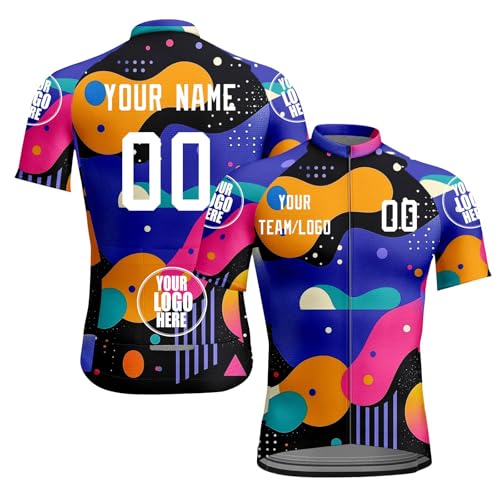 Personalizado Equipo Nombre Su Nombre Logo Ropa Bicicleta Maillot Ciclismo Hombre,Camiseta Manga Corta Bicicleta Verano de Ciclistas Cycling A10