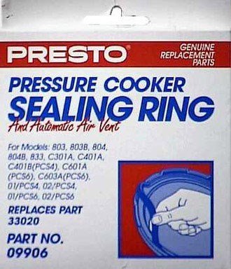 Presto Pressure Cooker Sealing Ring with Air Vent