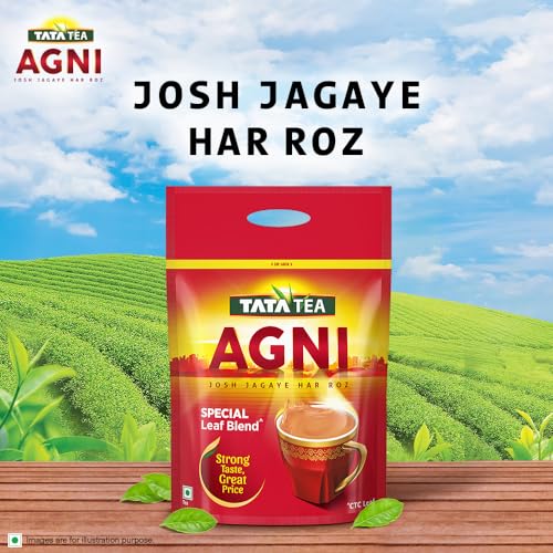 Image of Tata Tea Agni, Special Leaf Blend with Strong Taste, 1Kg Pouch, Assam